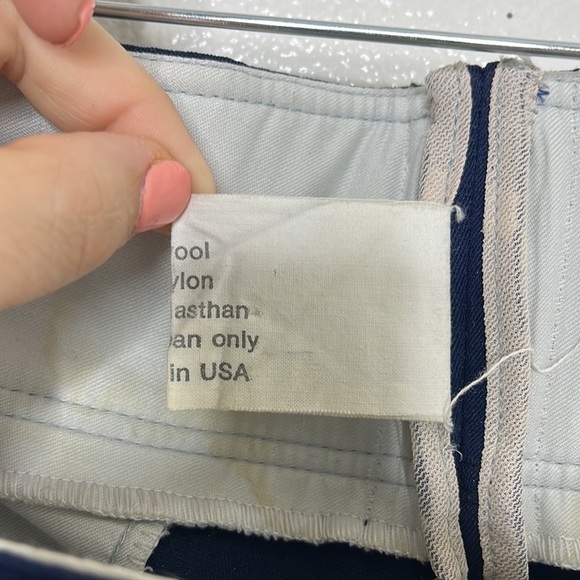 VTG Bogner Navy Wool Ski Snow Strip-up Pants Sz 34 Regular WEAR - Picture 4 of 11